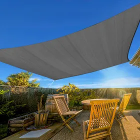 10'X13' Dark Grey HDPE Sunshade Sail