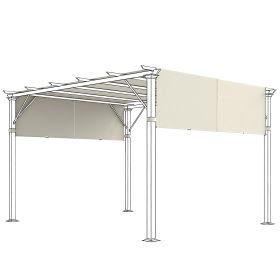 2 Pcs Pergola Replacement Canopy, UV Protection Pergola Shade Cover, Easy to Install, for 10 x 10ft Pergola, Cream White
