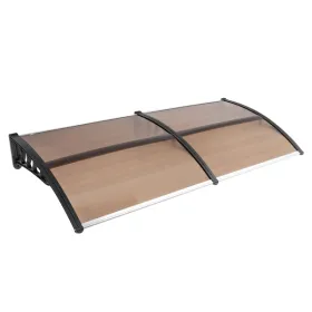 80*38in Household Application Door & Window Rain Cover Eaves Brown Board & Black Holder (SAME AS 82632470)