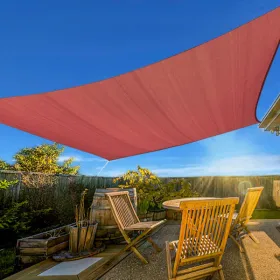 12'X16' Rust Red HDPE Sunshade Sail