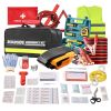 VEVOR Car Emergency Kit, 2-in-1 First Aid Kit with Jumper Cables, Essential Roadside Emergency Car Kits for Vehicle, Travel and Home