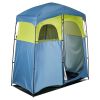 VEVOR Camping Shower Tent, 2-Room Portable Privacy Tent Changing Room with Shower Bag, Ground Stakes, Ropes, Carry Bag, and Support Poles