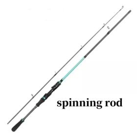 Lure Fishing Rod 180 Cm Carbon Fiber Casting Spinning Rod 2 Section Pole Bass