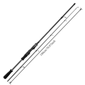 Multi-purpose Casting And Spinning Rod, Carbon Fiber Design, With Guide Ring, Ergonomic Handle, Suitable For Seawater, Light And Sensitive, Comfortabl (Option: 180)